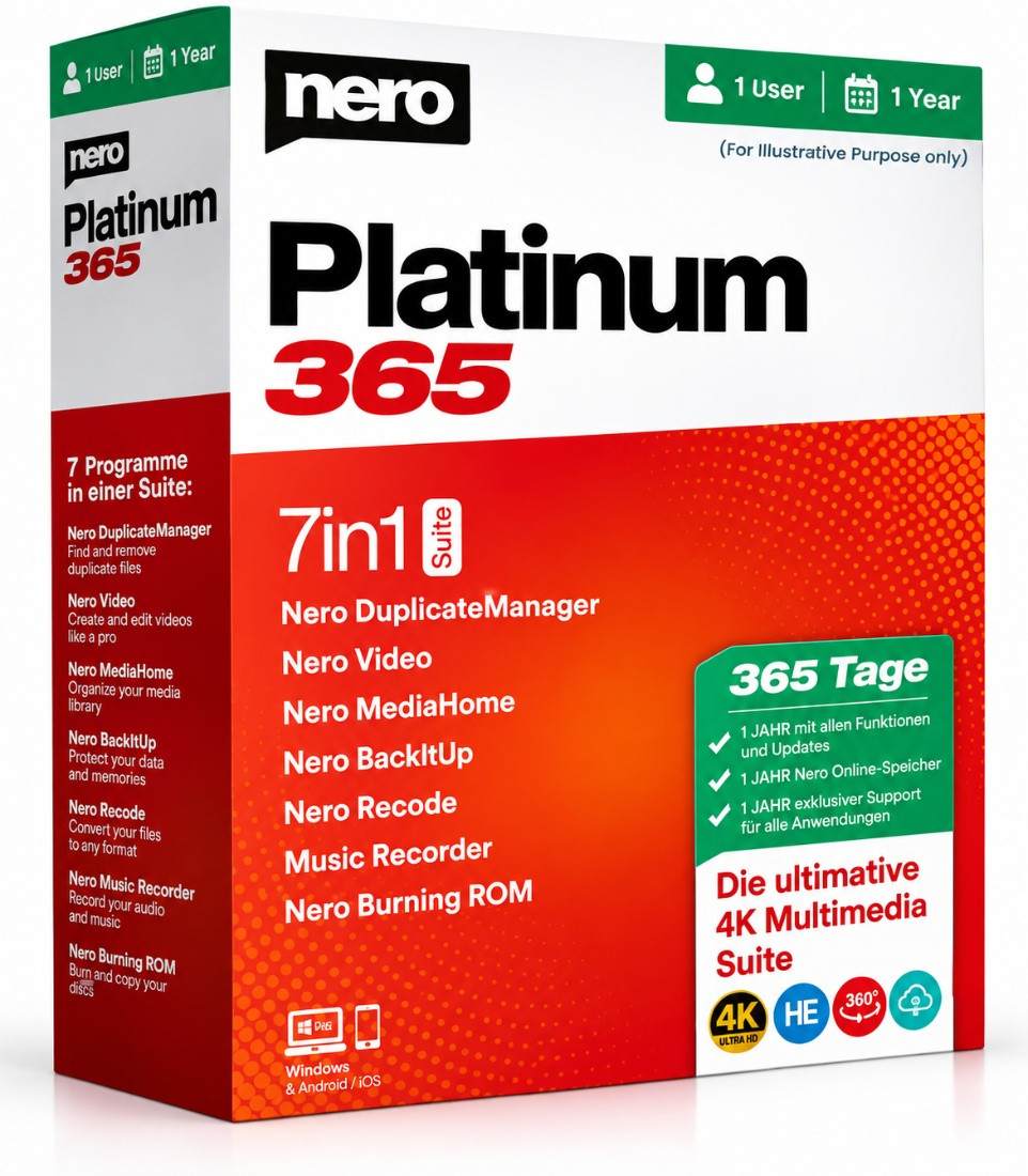 Nero Platinum 365 1 Year 1 User