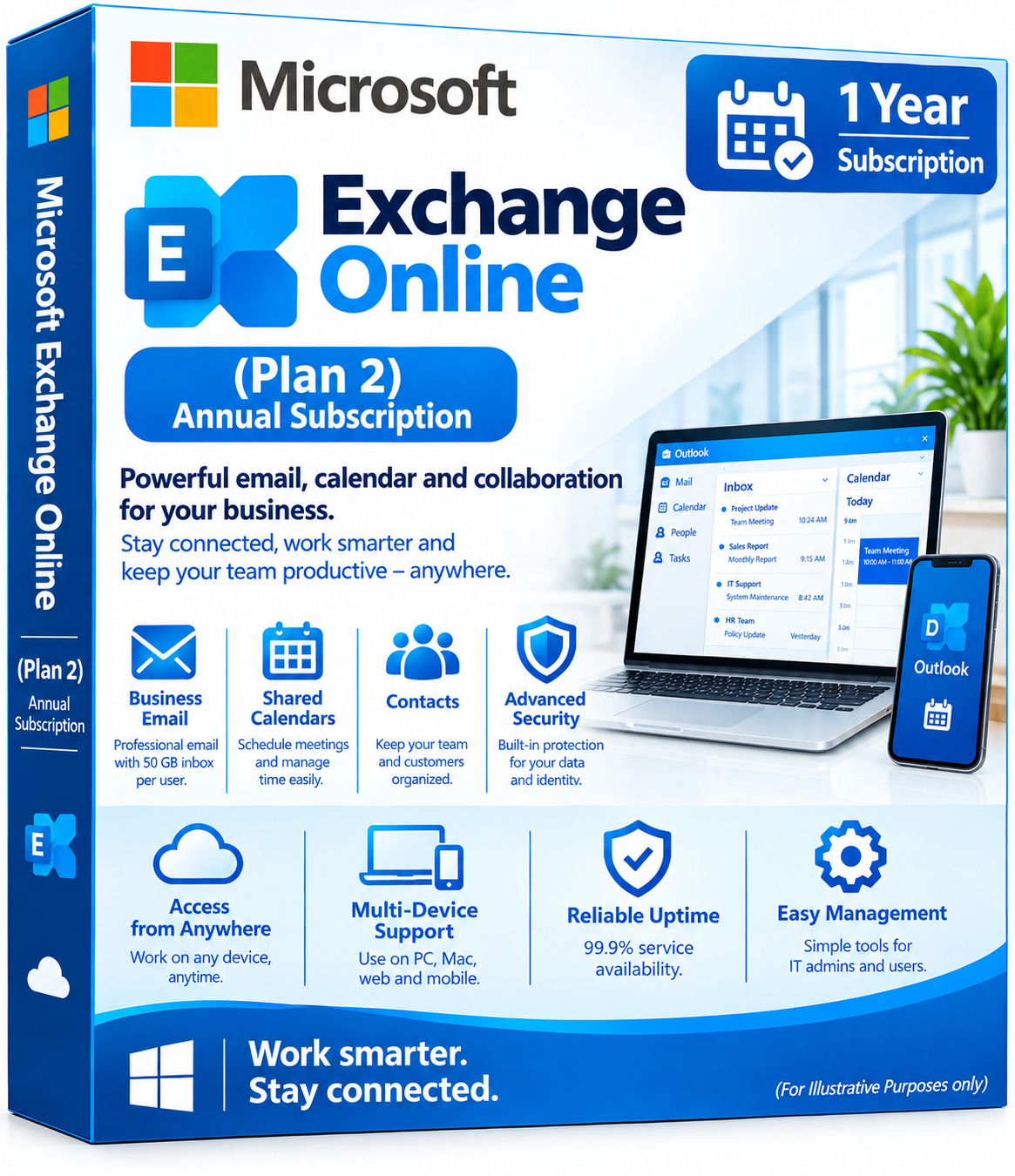 Microsoft Exchange Online (Plan 2) Annual Subscription