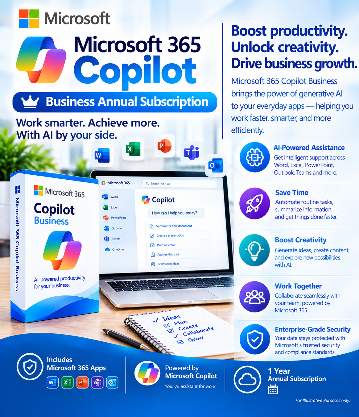 Microsoft 365 Copilot Business Annual Subscription