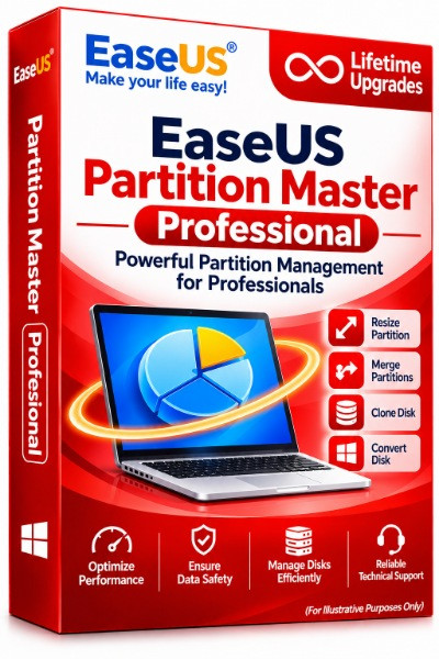 EaseUS Partition Master Professional (Lifetime Upgrades)