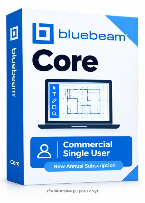 Bluebeam Core Commercial Single User New Annual Subscription