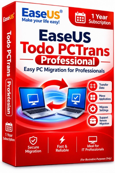 EaseUS Todo PCTrans Professional (1 - Year Subscription)