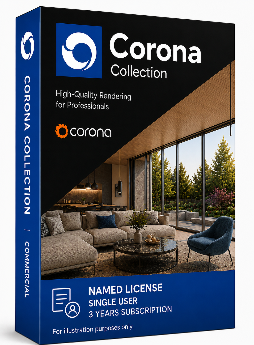 Corona Collection Commercial Named License Single User 3 Years Subscription