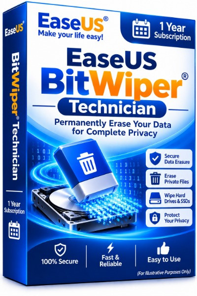 EaseUS BitWiper Technician (Yearly Subscription)