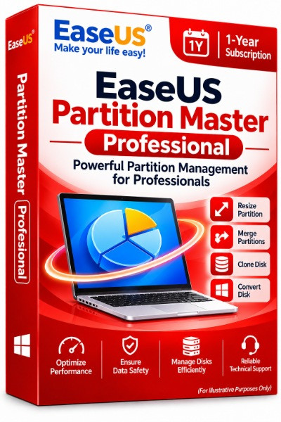 EaseUS Partition Master Professional (1 - Year Subcription)