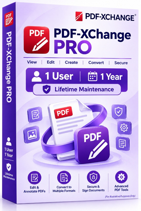 PDF-XChange PRO 1 User Life Time (1 Year Maintainance)