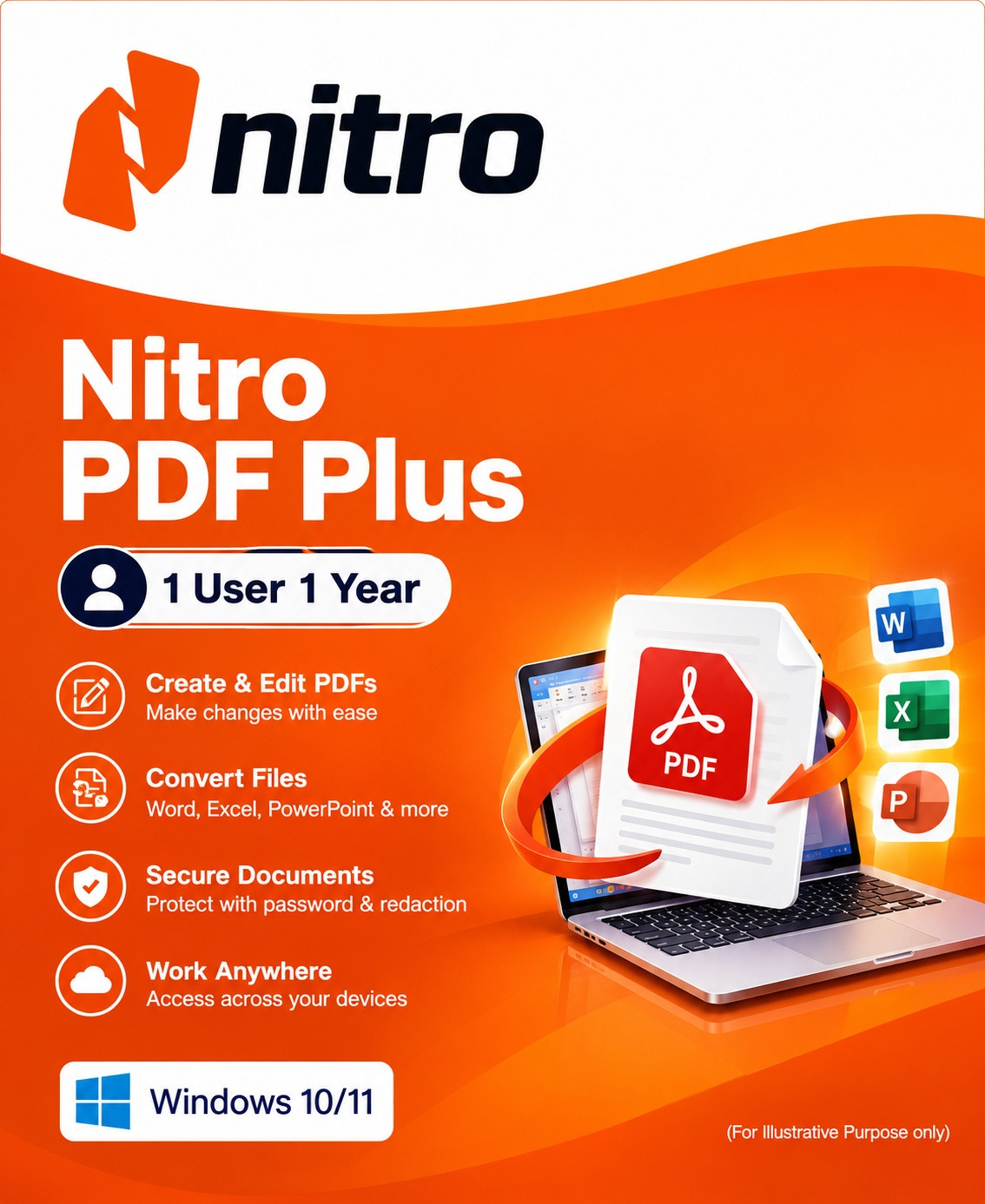 Nitro PDF Plus 1 User 1 Year
