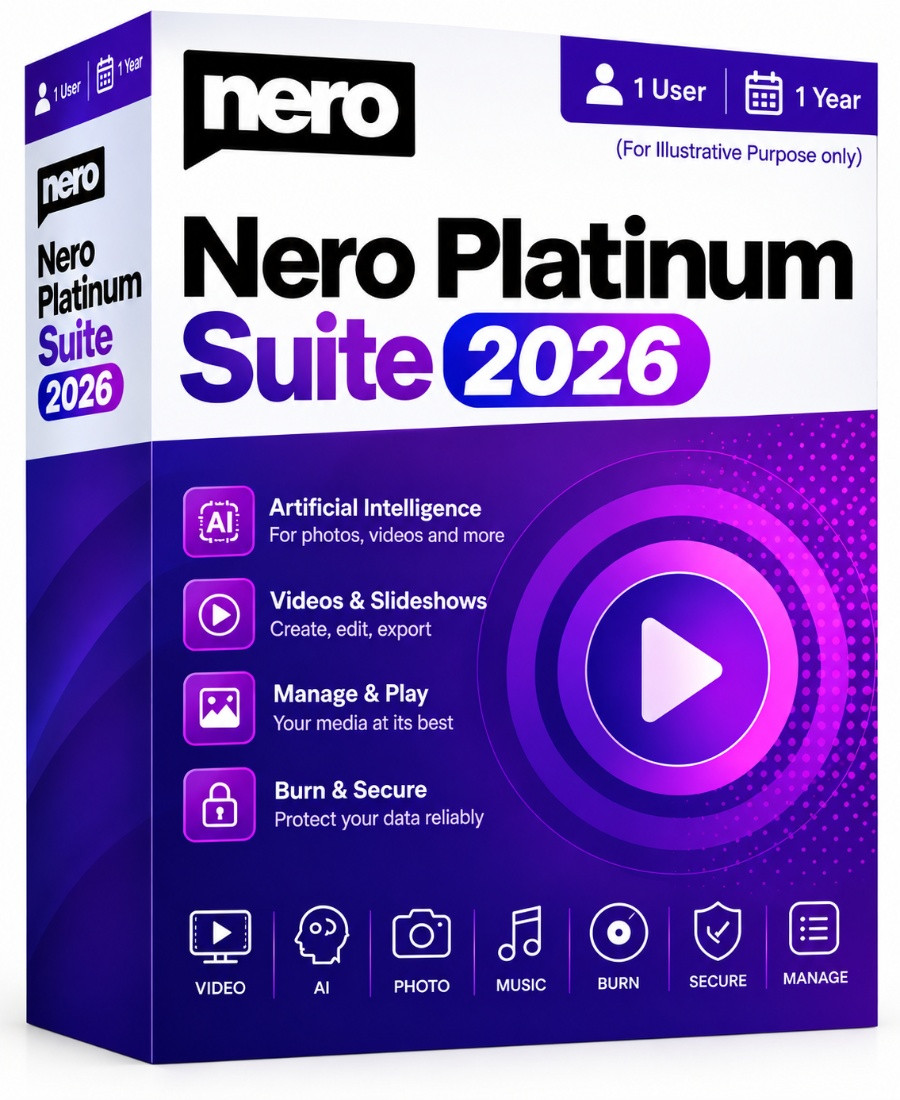 Nero Platinum Suite 2026 1 year 1 User