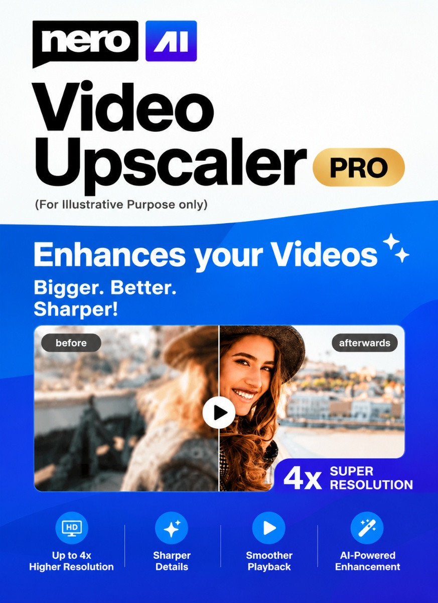 Nero AI Video Upscaler PRO 2026 1 Year 1 User