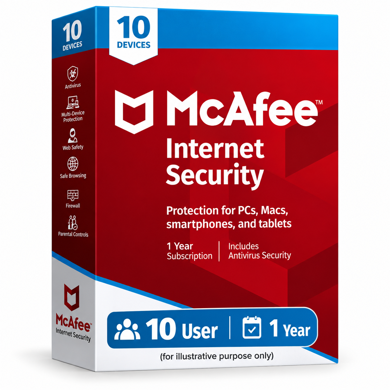 McAfee Internet Security | 10 User | 1 Year
