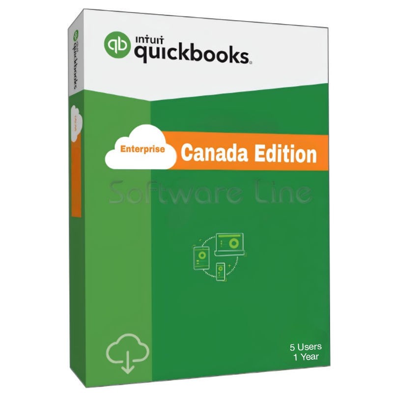 QuickBooks Enterprise Canada Edition 5 User 1 Year