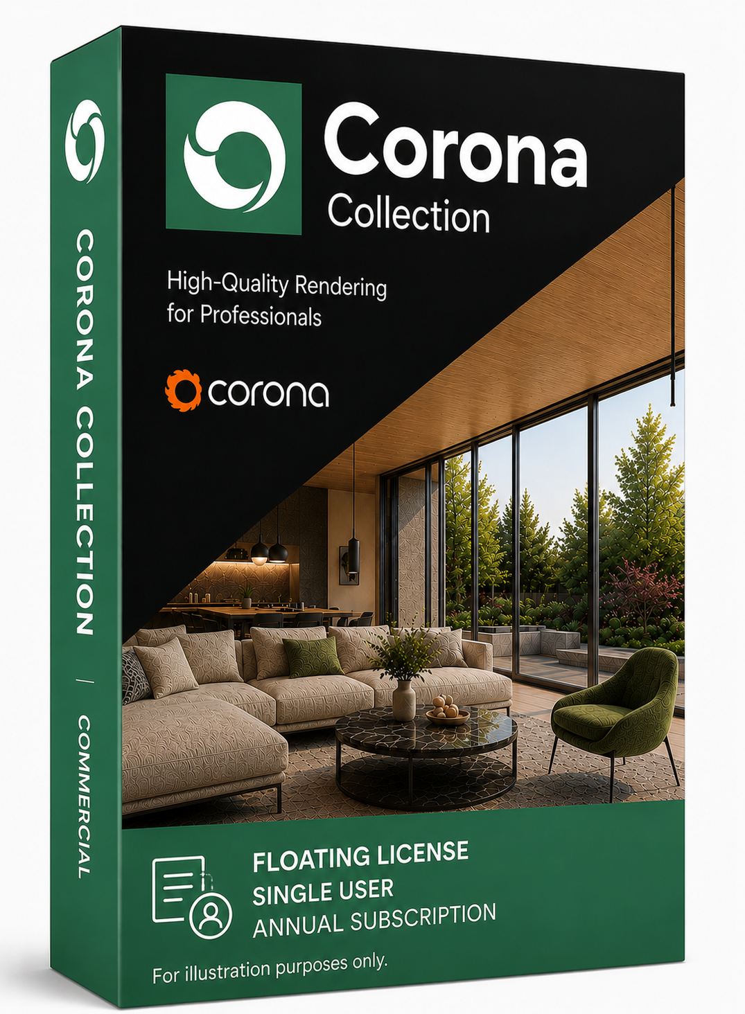Corona Collection Commercial Floating License Single User Annual Subscription