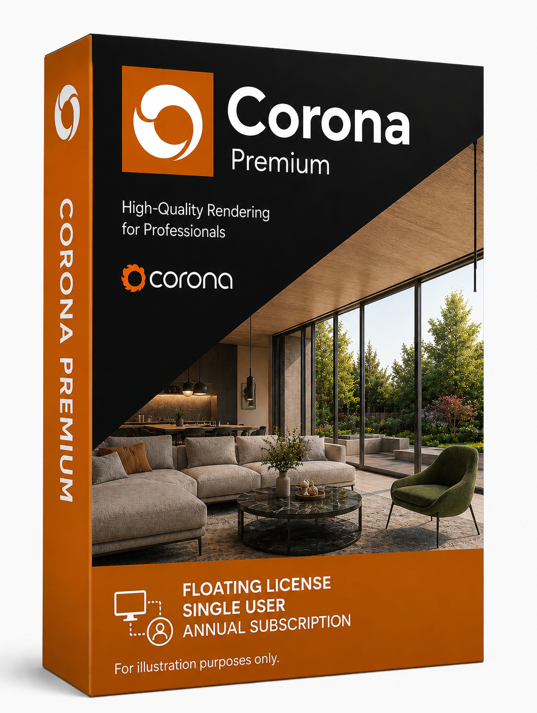 Corona Premium Commercial Floating License Single User Annual Subscription