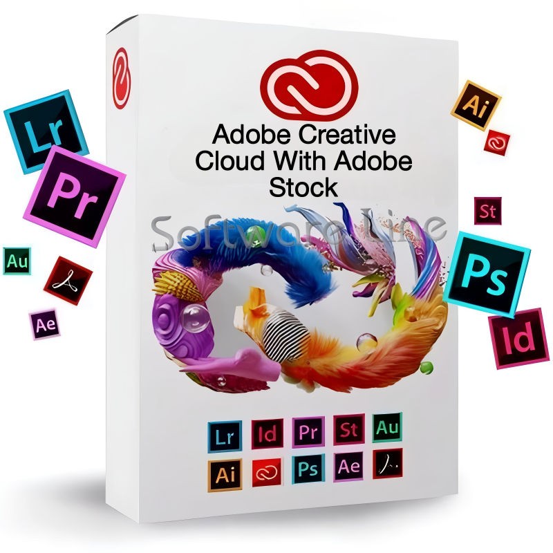 Adobe Creative Cloud with Adobe Stock  1 User 1 Year
