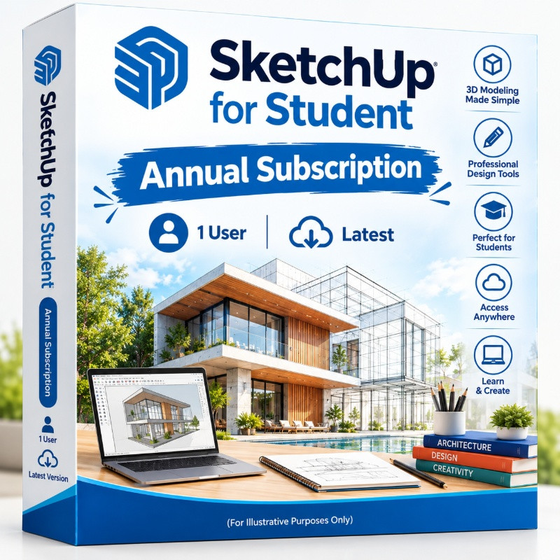 SketchUp for Student Annual Subscription 1 User Latest