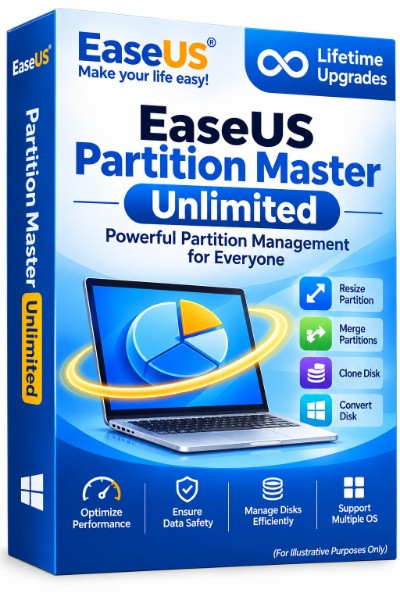 EaseUS Partition Master Unlimited (Lifetime Upgrades)