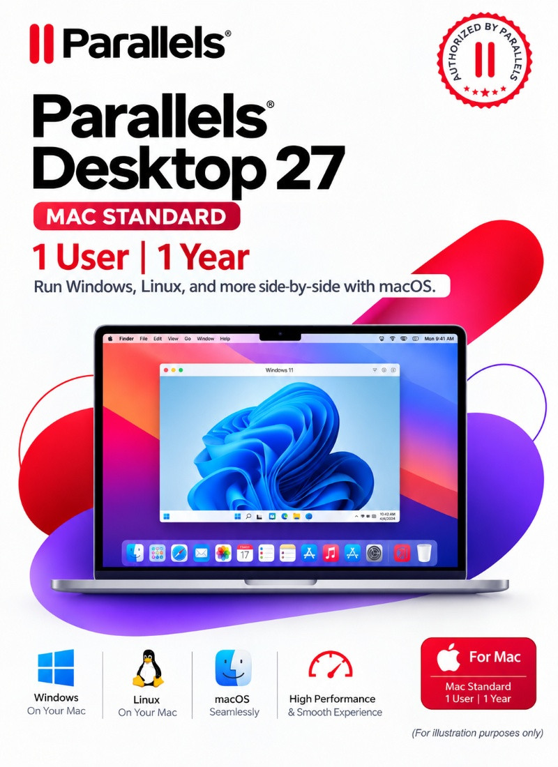 Parallels Desktop 27 MAC Standard 1 User 1 Year