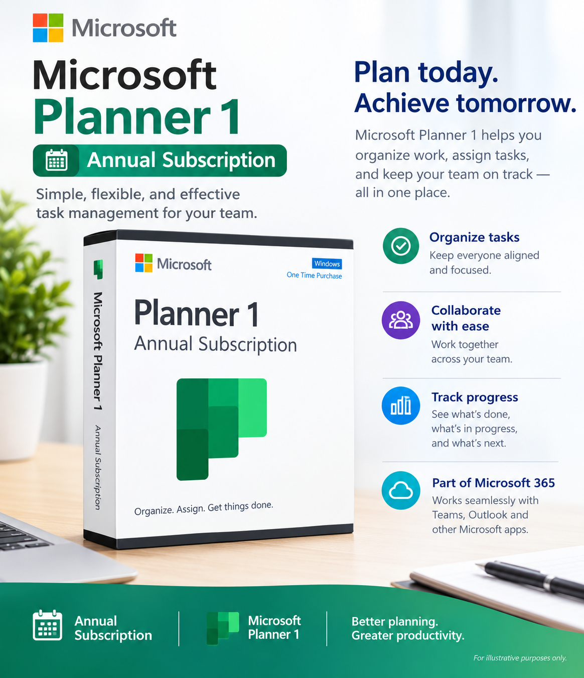 Microsoft Planner 1 Annual Subscription