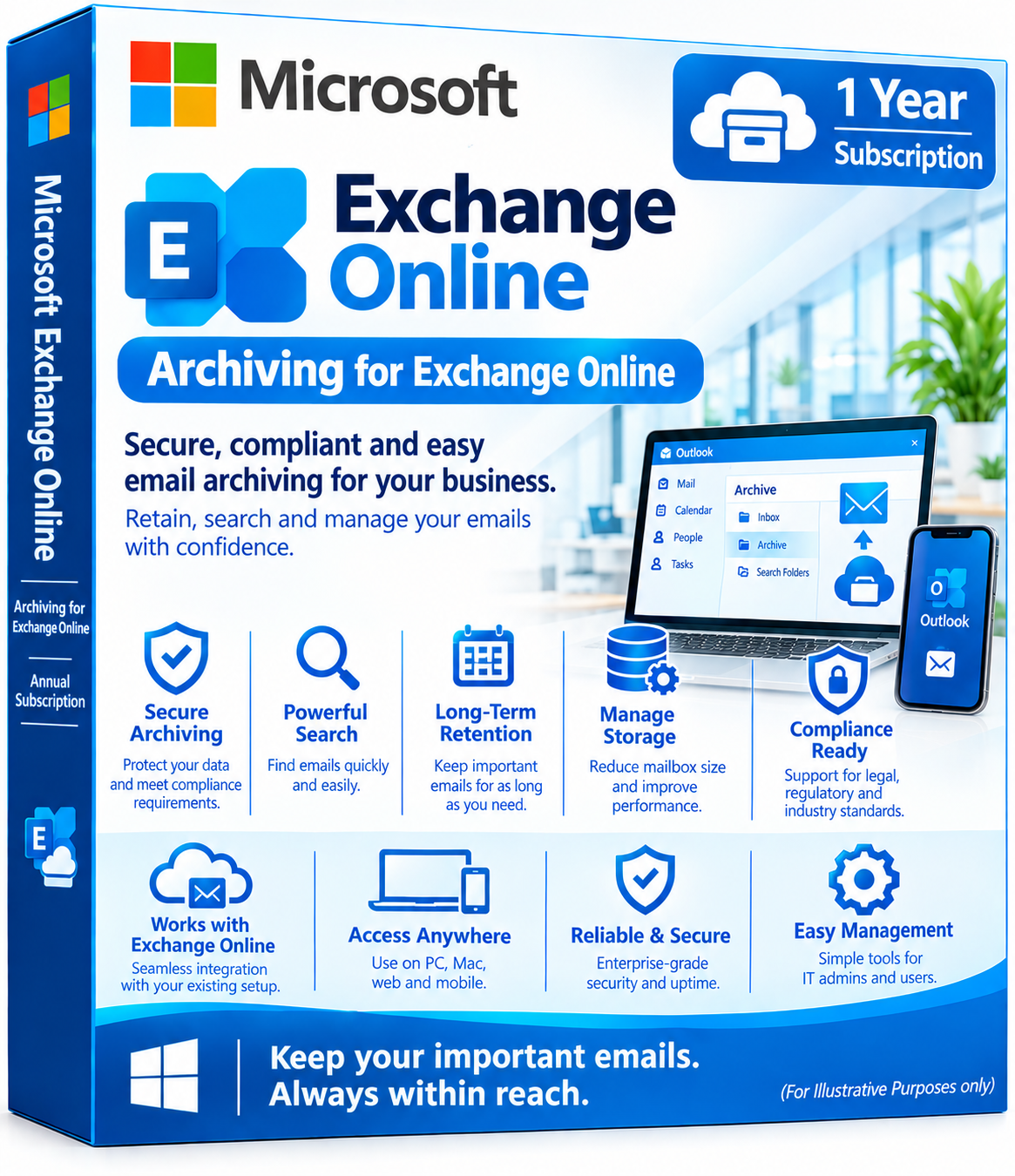 Microsoft Exchange Online Kiosk Annual Subscription